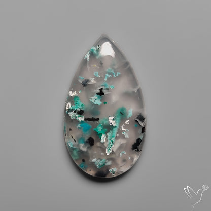 Confetti Gem Chrysocolla Cabochon from Arizona