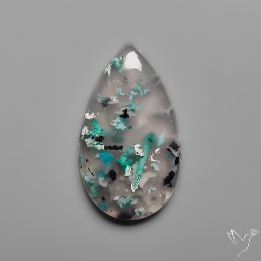 Confetti Gem Chrysocolla Cabochon from Arizona