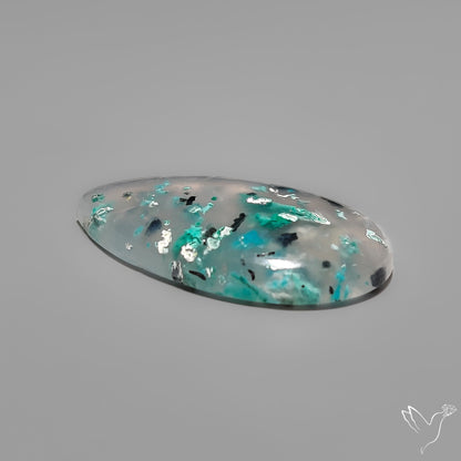 Confetti Gem Chrysocolla Cabochon from Arizona