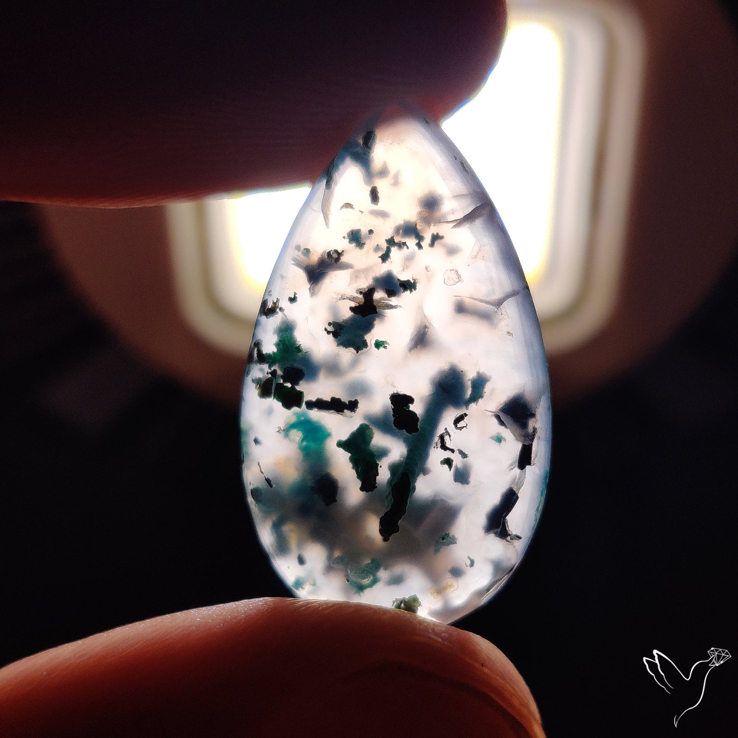 Confetti Gem Chrysocolla Cabochon from Arizona