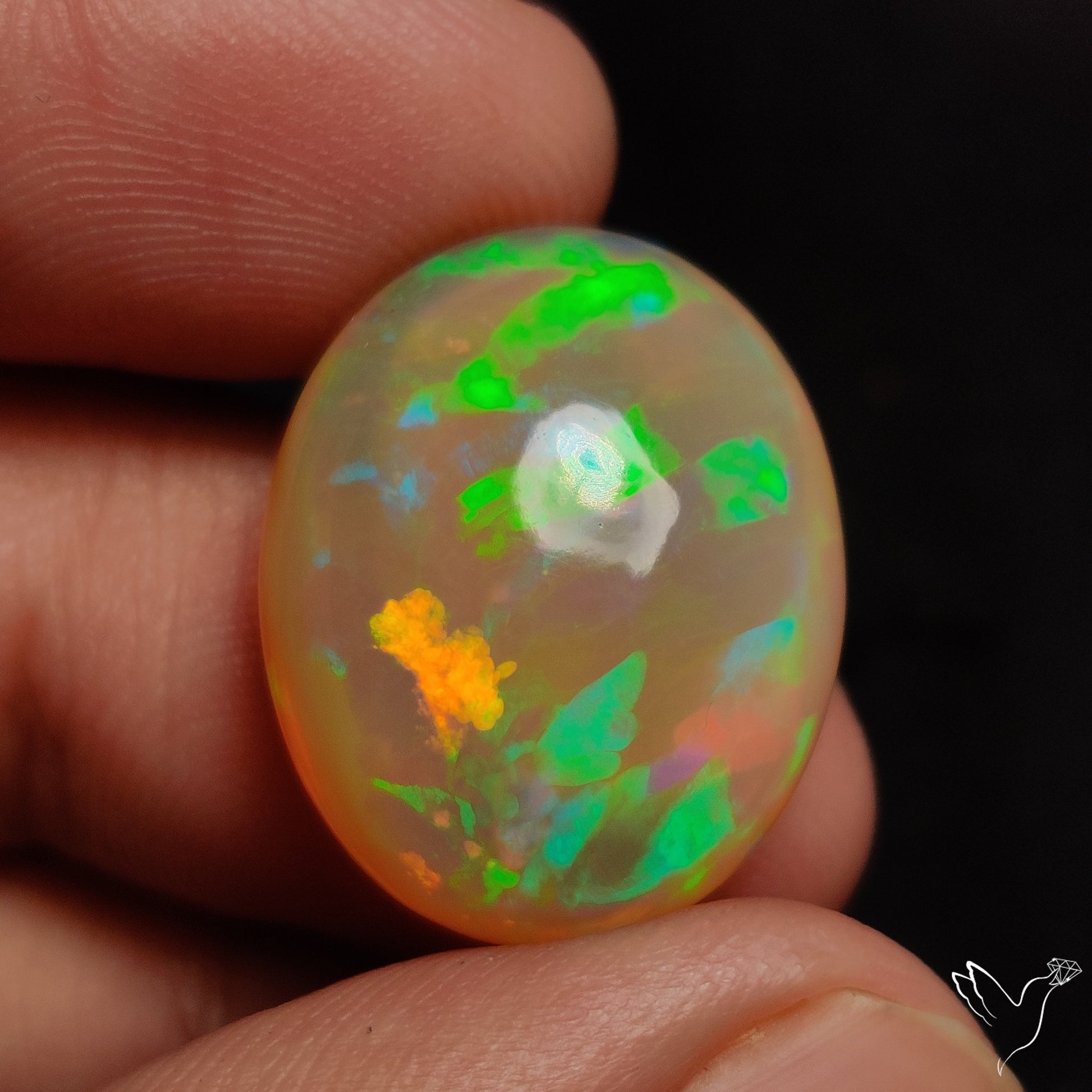 Rare Large Ethiopian Welo Opal Cabochon