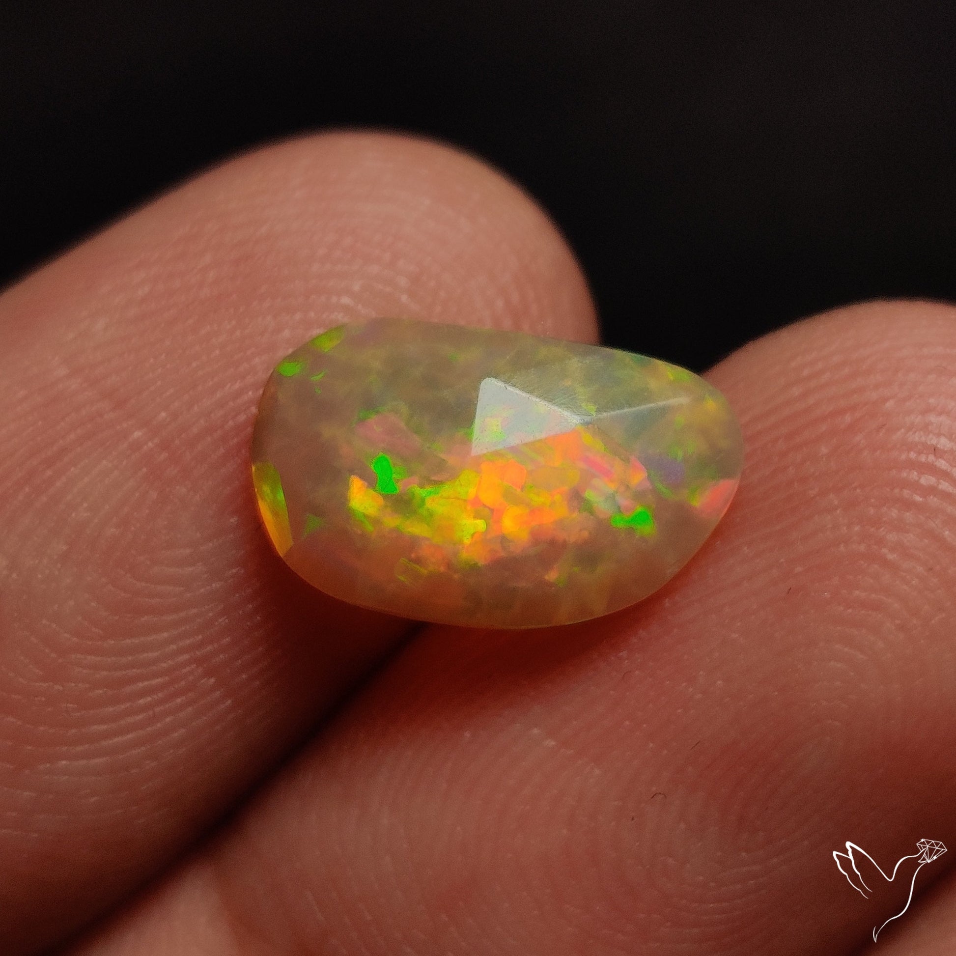 Rose Cut Ethiopian Welo Opal