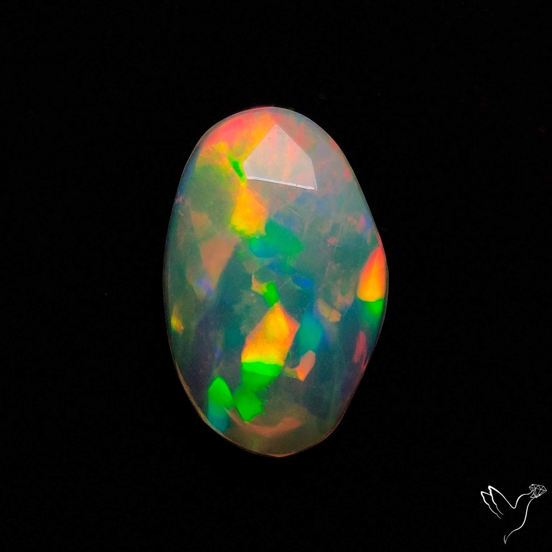 Rose Cut Ethiopian Welo Opal