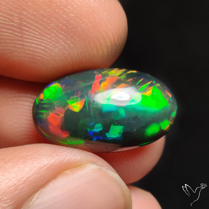 Ethiopian Black Opal Cabochon