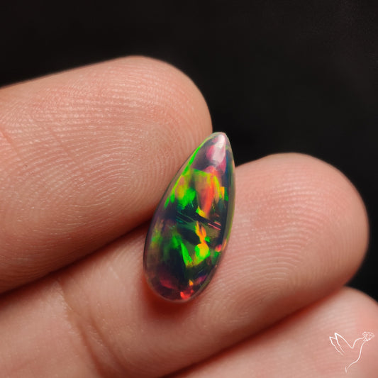 Ethiopian Black Opal Cabochon