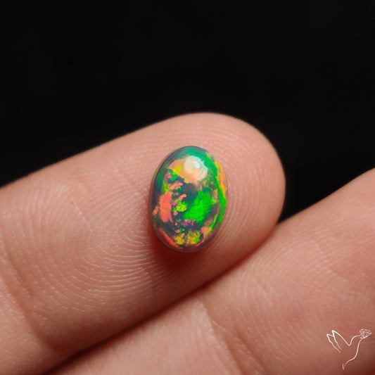 Ethiopian Black Opal Cabochon