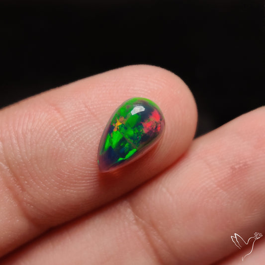 Ethiopian Black Opal Cabochon
