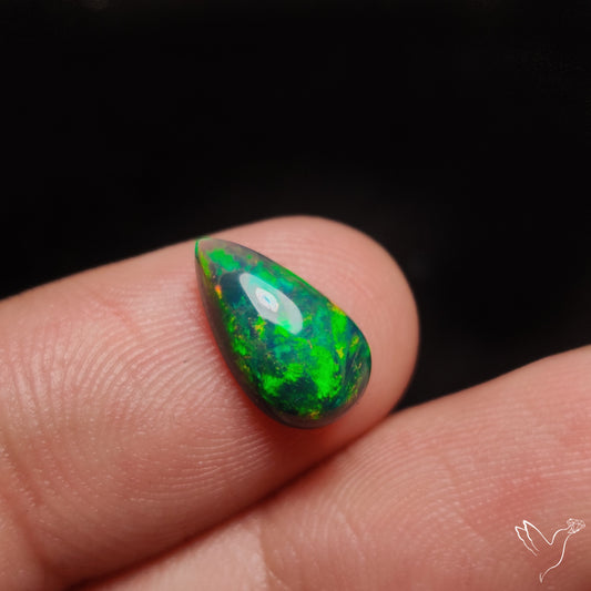 Ethiopian Black Opal Cabochon