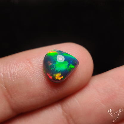 Ethiopian Black Opal Cabochon