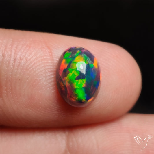 Ethiopian Black Opal Cabochon