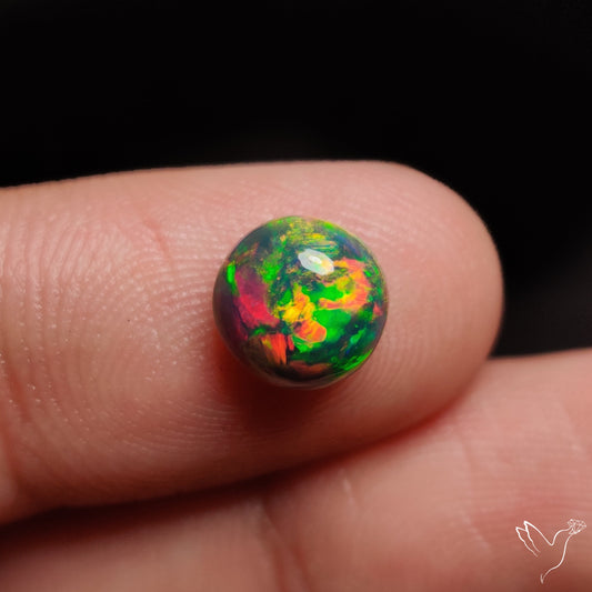 Ethiopian Black Opal Cabochon