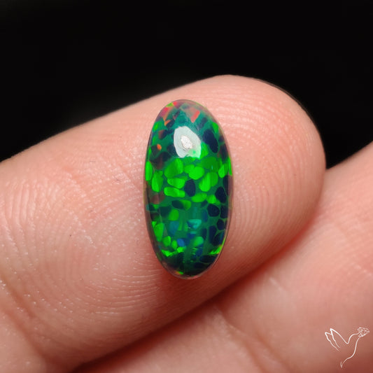 Ethiopian Black Opal Cabochon