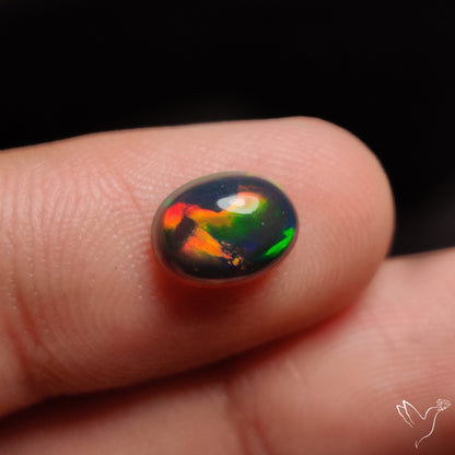 Ethiopian Black Opal Cabochon
