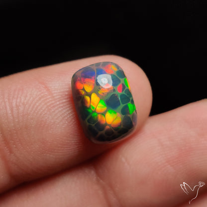 Ethiopian Black Opal Cabochon