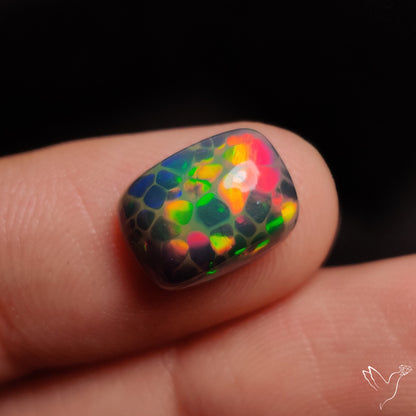 Ethiopian Black Opal Cabochon