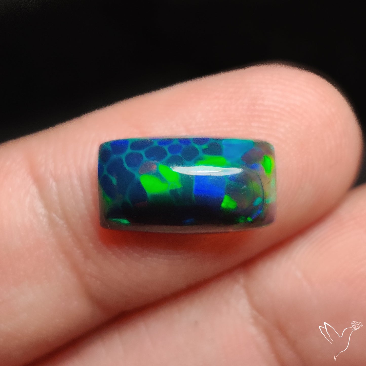 Ethiopian Black Opal Cabochon