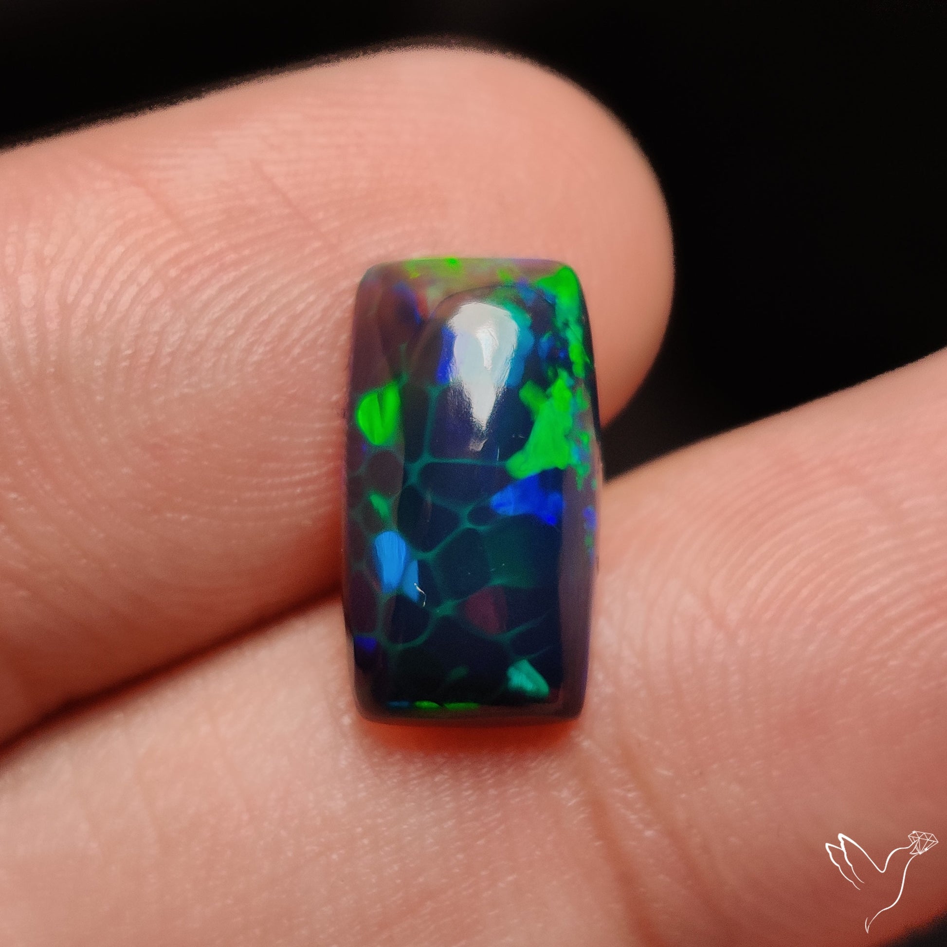 Ethiopian Black Opal Cabochon