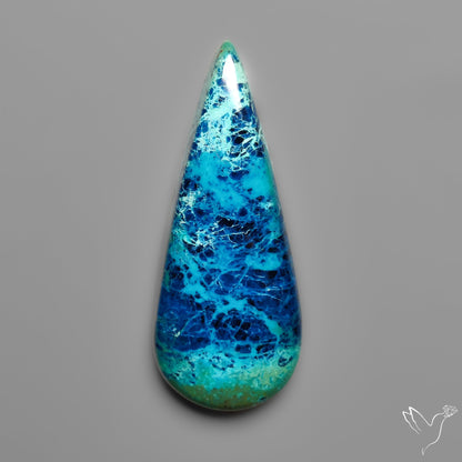 Shattuckite with Azurite Cabochon