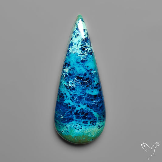 Shattuckite with Azurite Cabochon