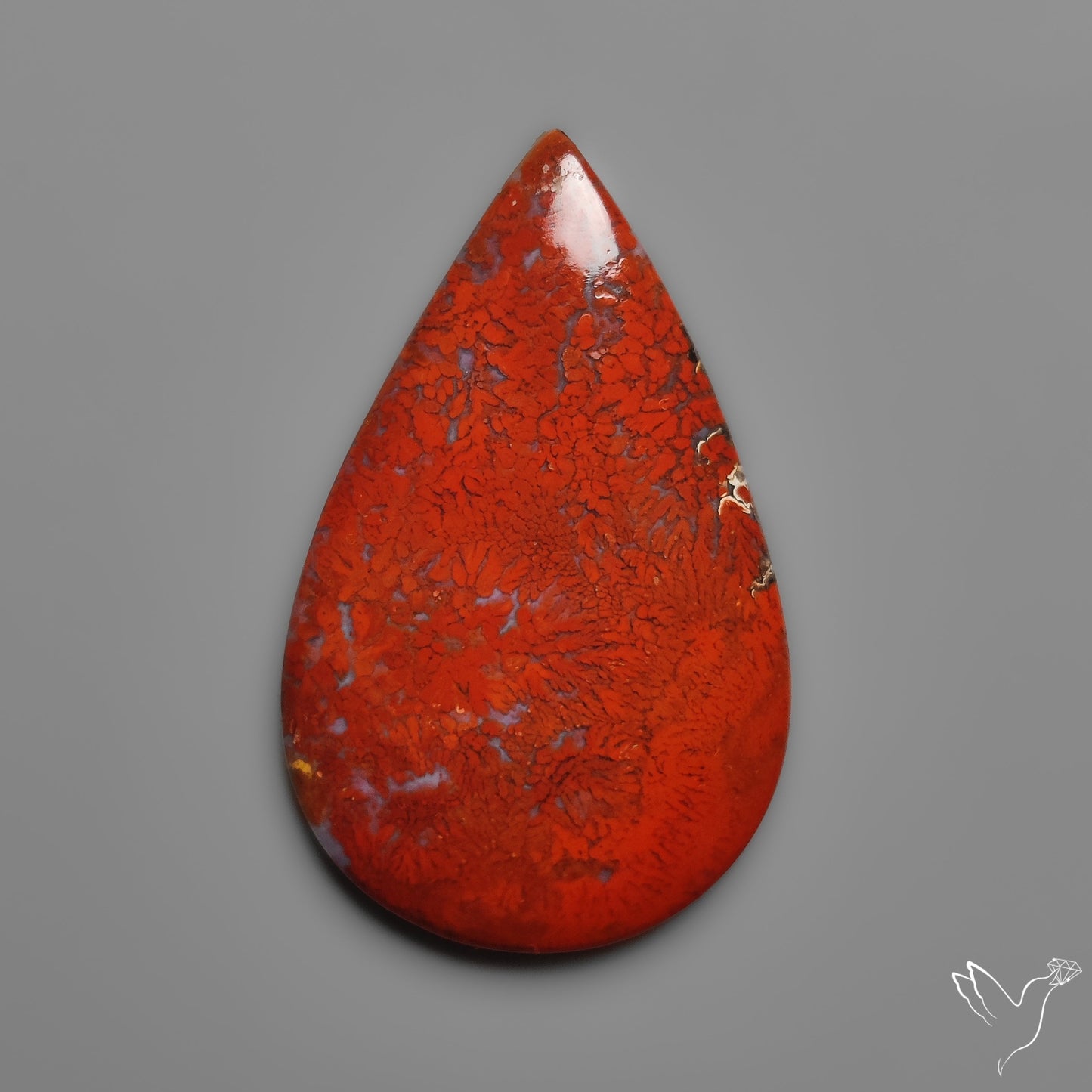 Red Moss Agate Cabochon
