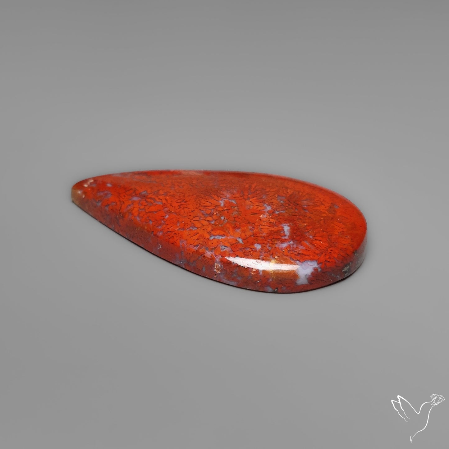 Red Moss Agate Cabochon