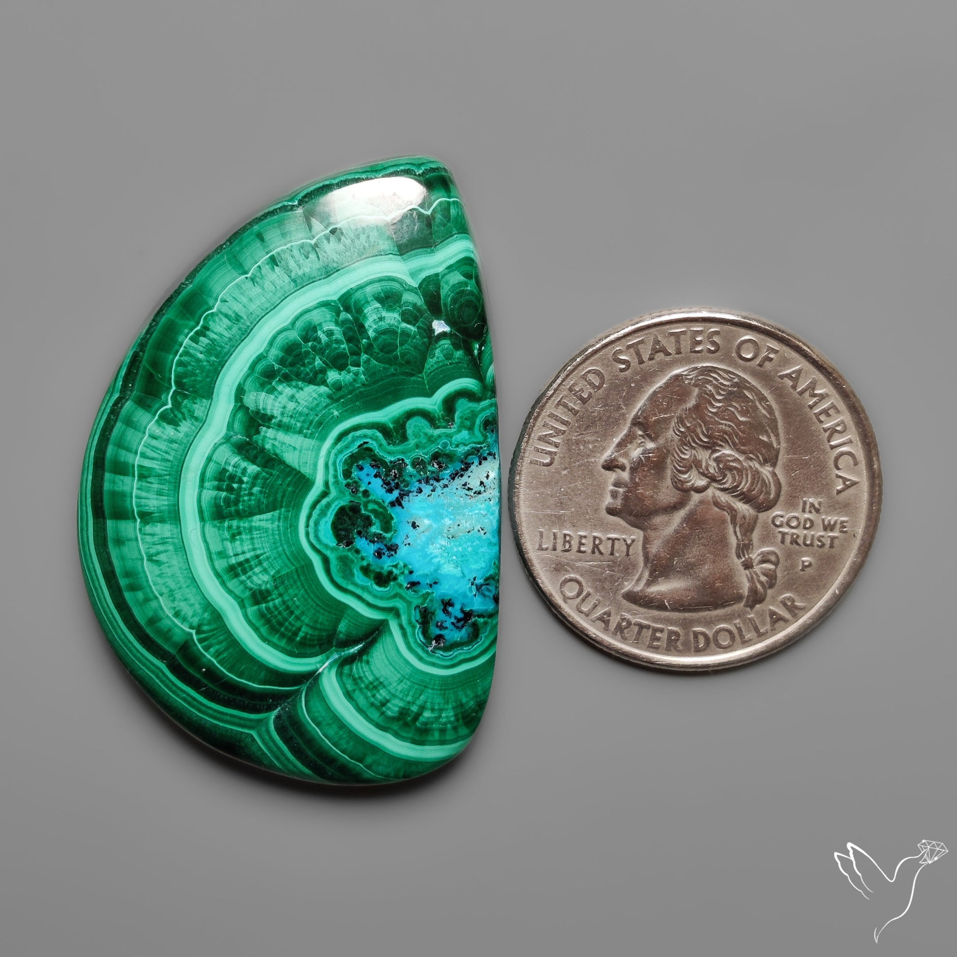 Chrysocolla In Malachite