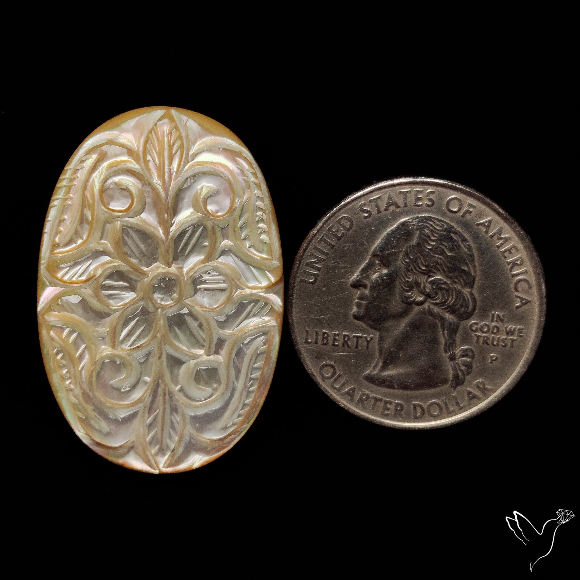 Mother Of Pearl Mughal Carving