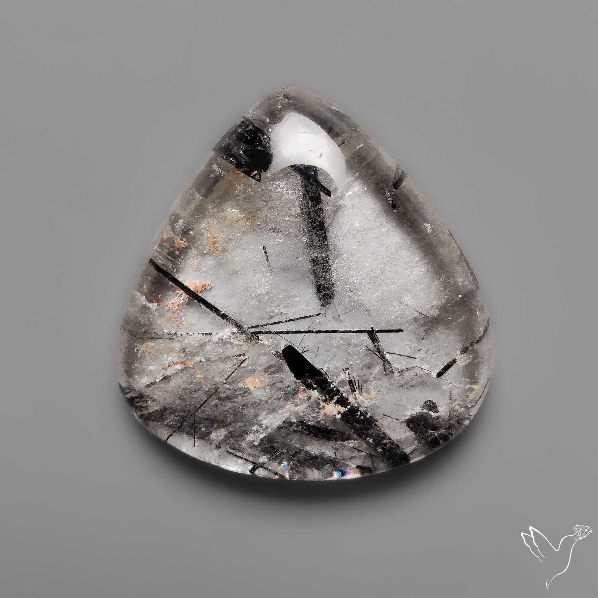Black Tourmalinated Quartz