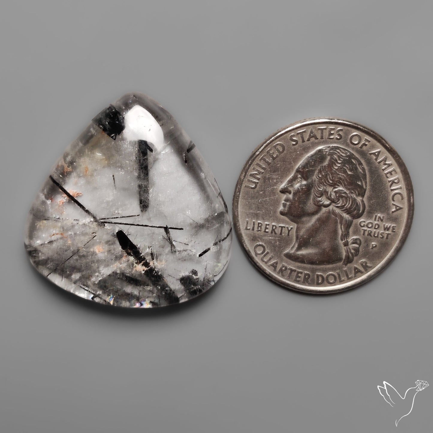 Black Tourmalinated Quartz