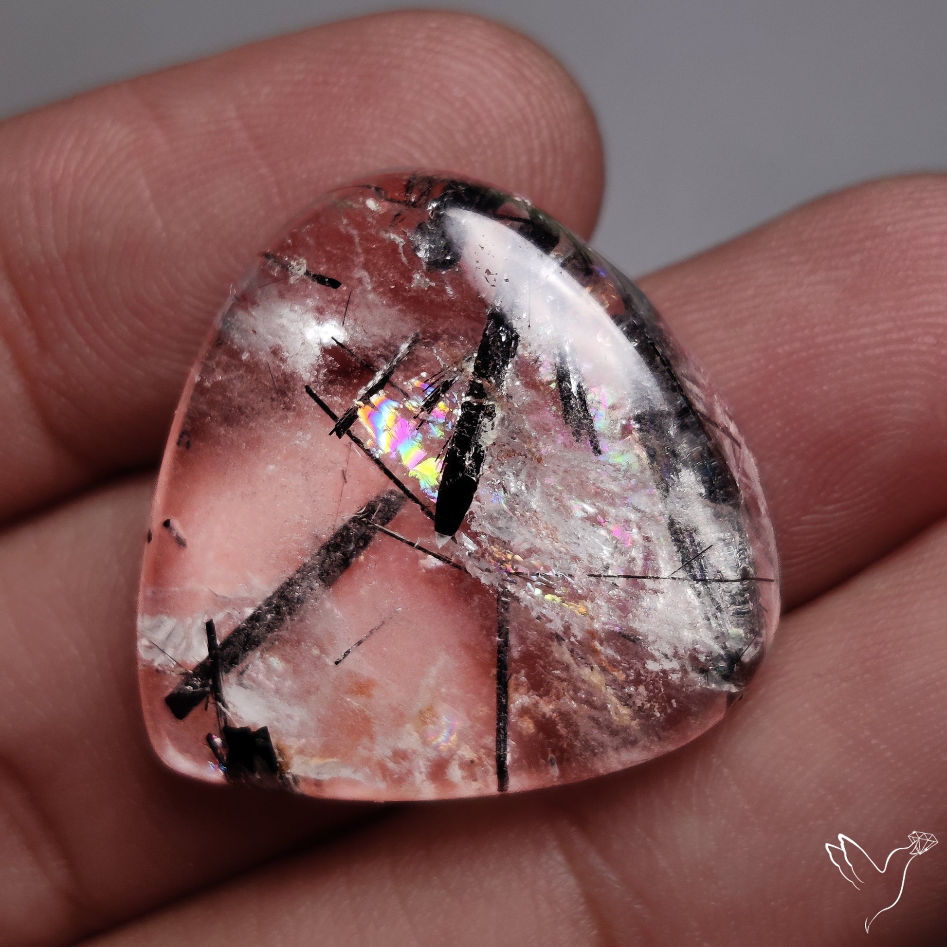 Black Tourmalinated Quartz