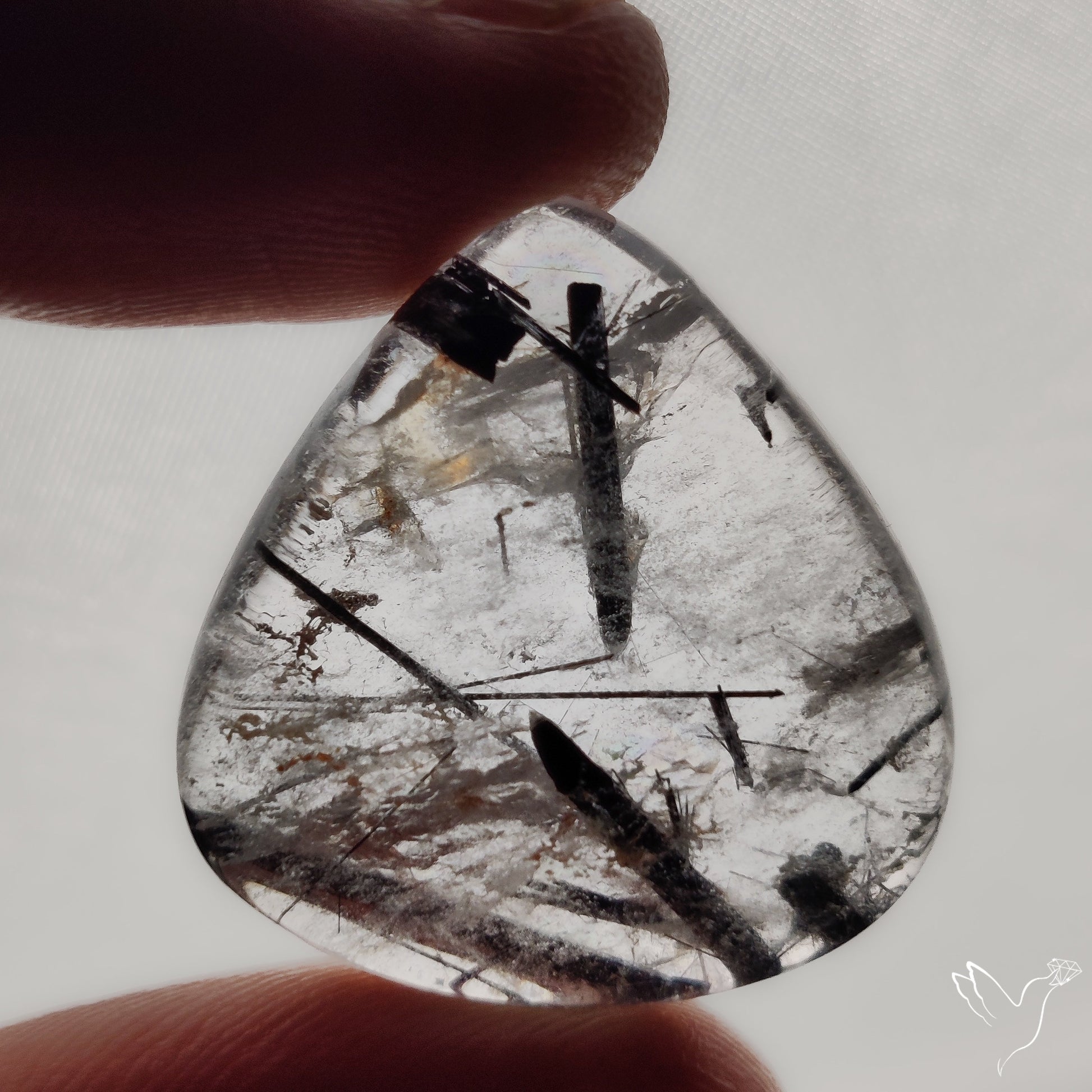 Black Tourmalinated Quartz