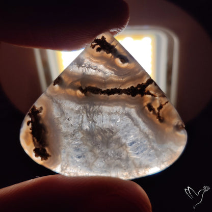 Solar Quartz with Moss Inclusion