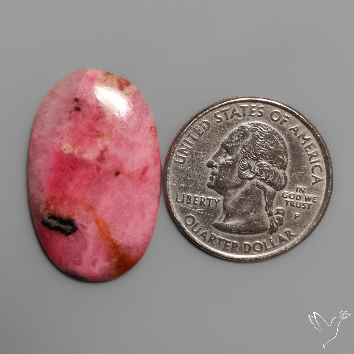 Pink Rhodonite Cabochon