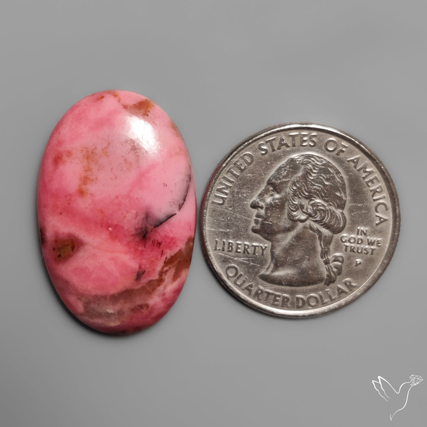 Pink Rhodonite Cabochon