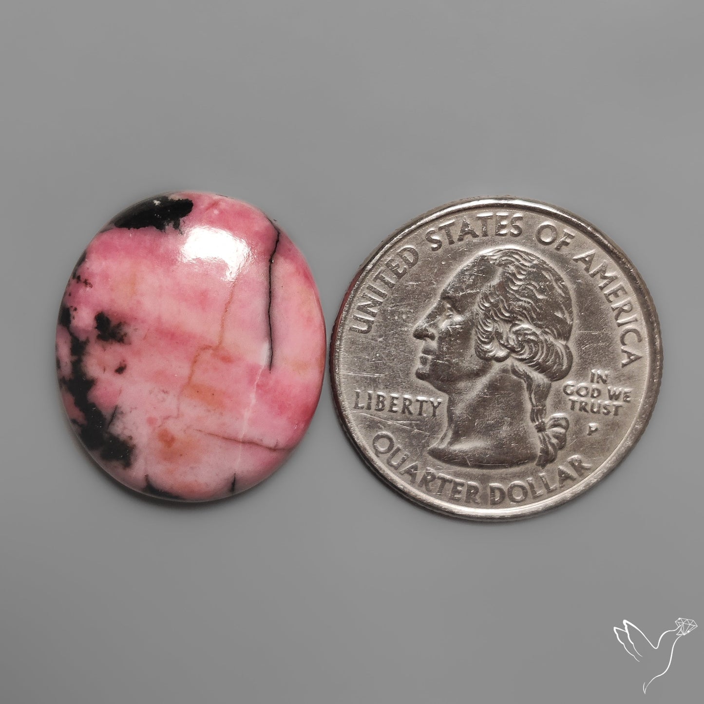 Pink Rhodonite Cabochon