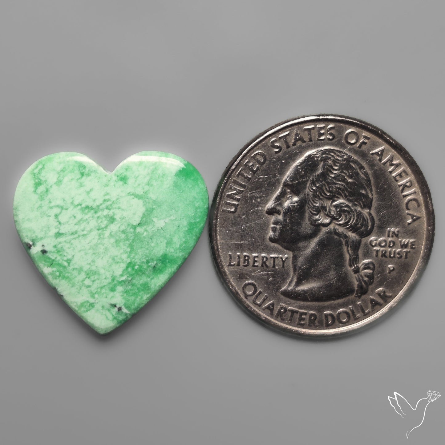 Australian Variscite Heart