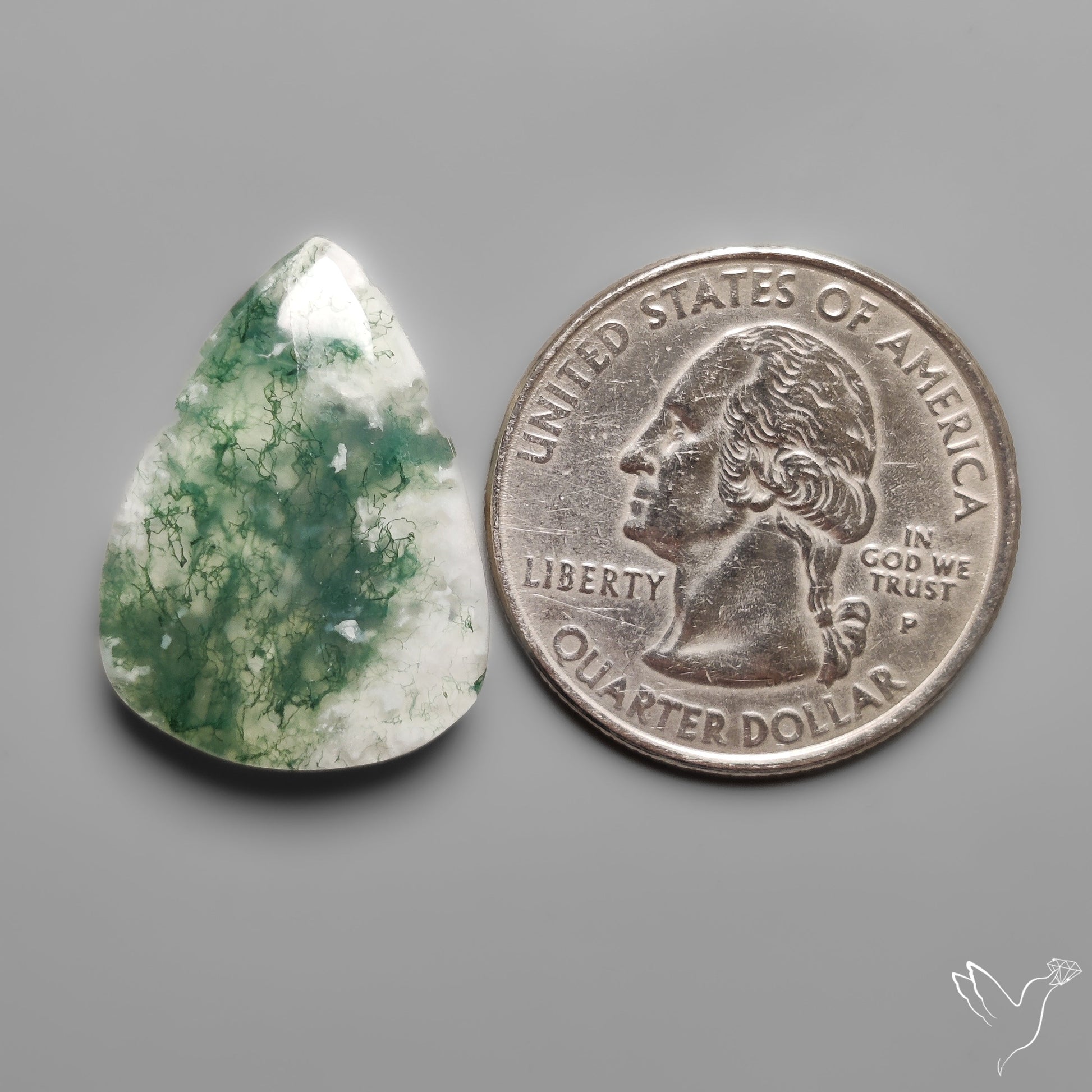 Tree Moss Agate Cabochon