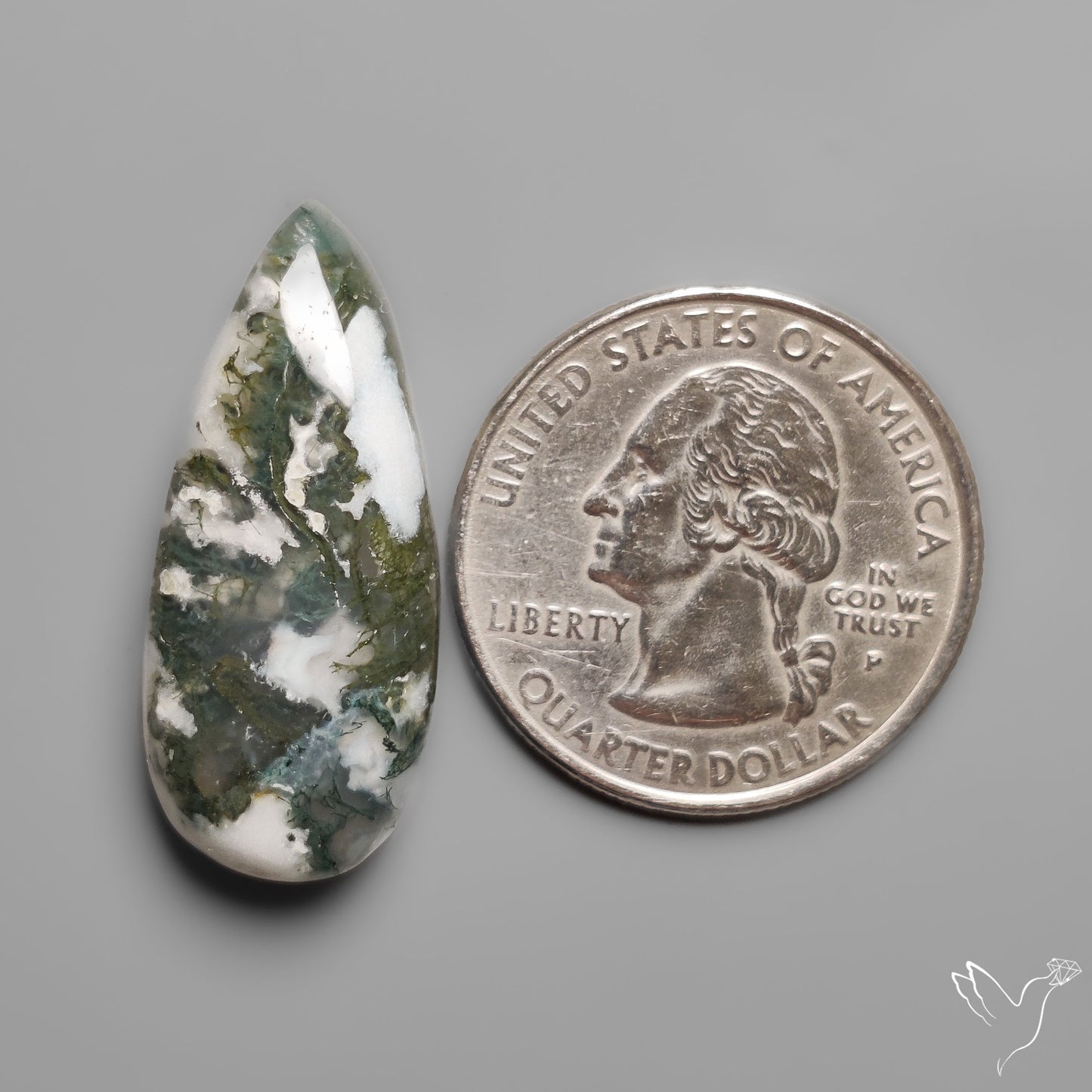 Tree Moss Agate Cabochon