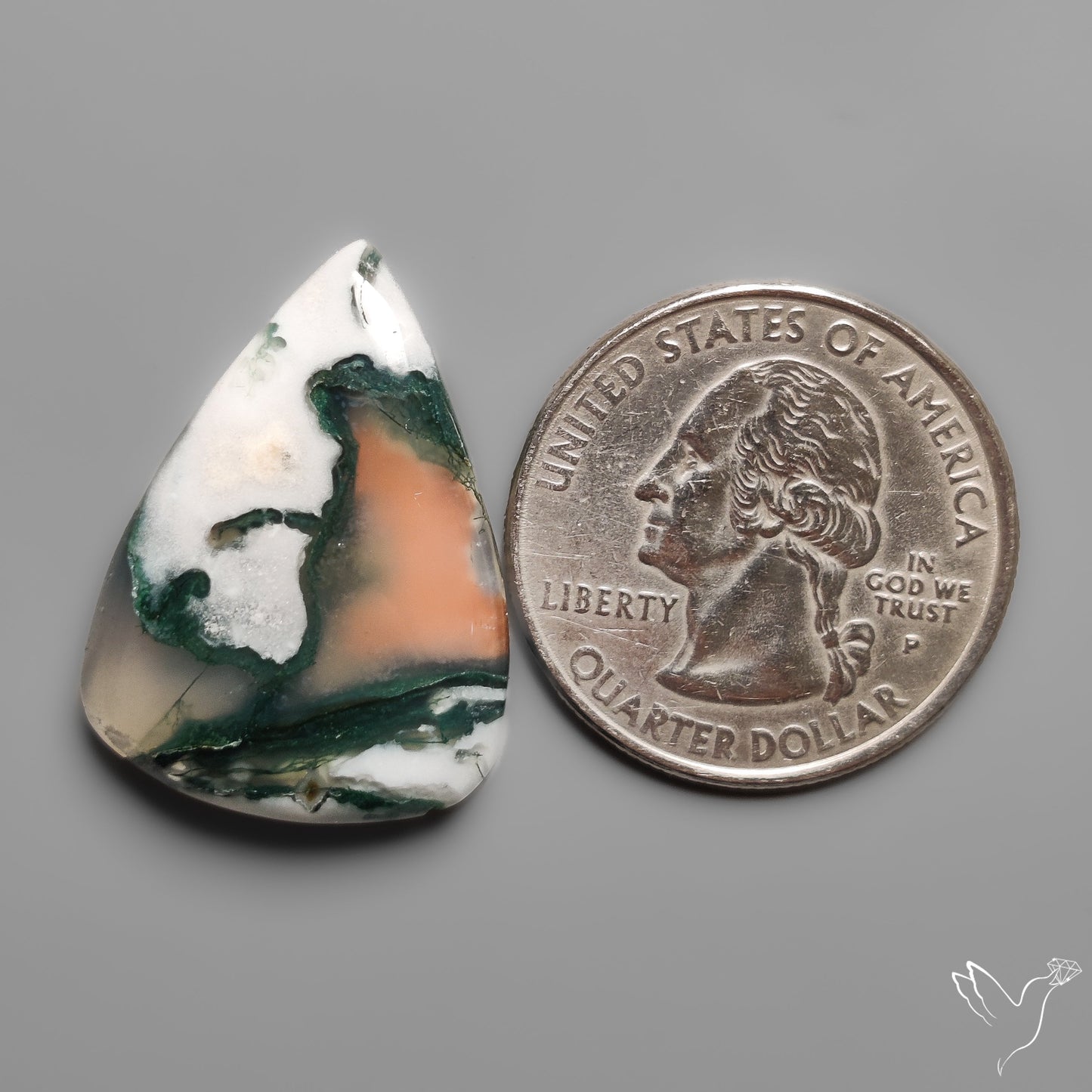 Tree Moss Agate Cabochon