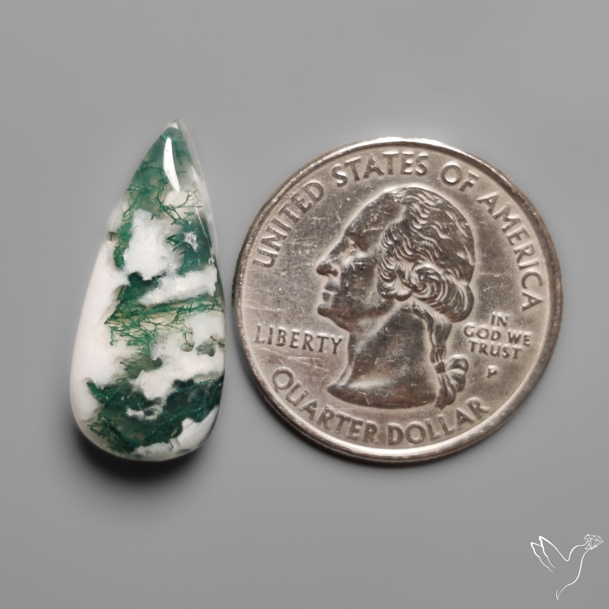 Tree Moss Agate Cabochon