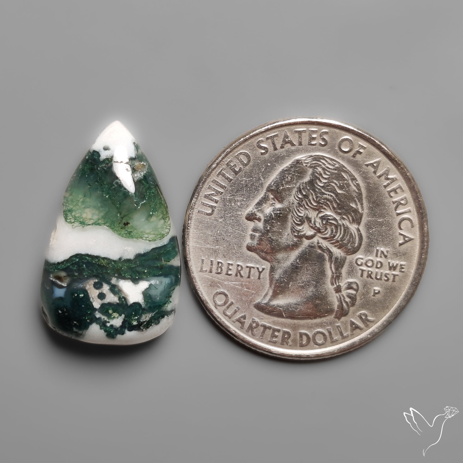 Tree Moss Agate Cabochon