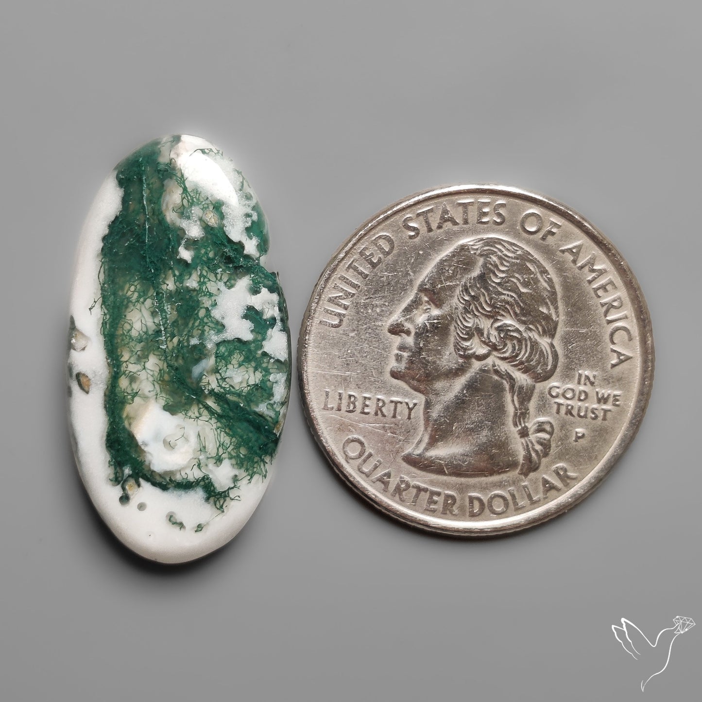 Tree Moss Agate Cabochon