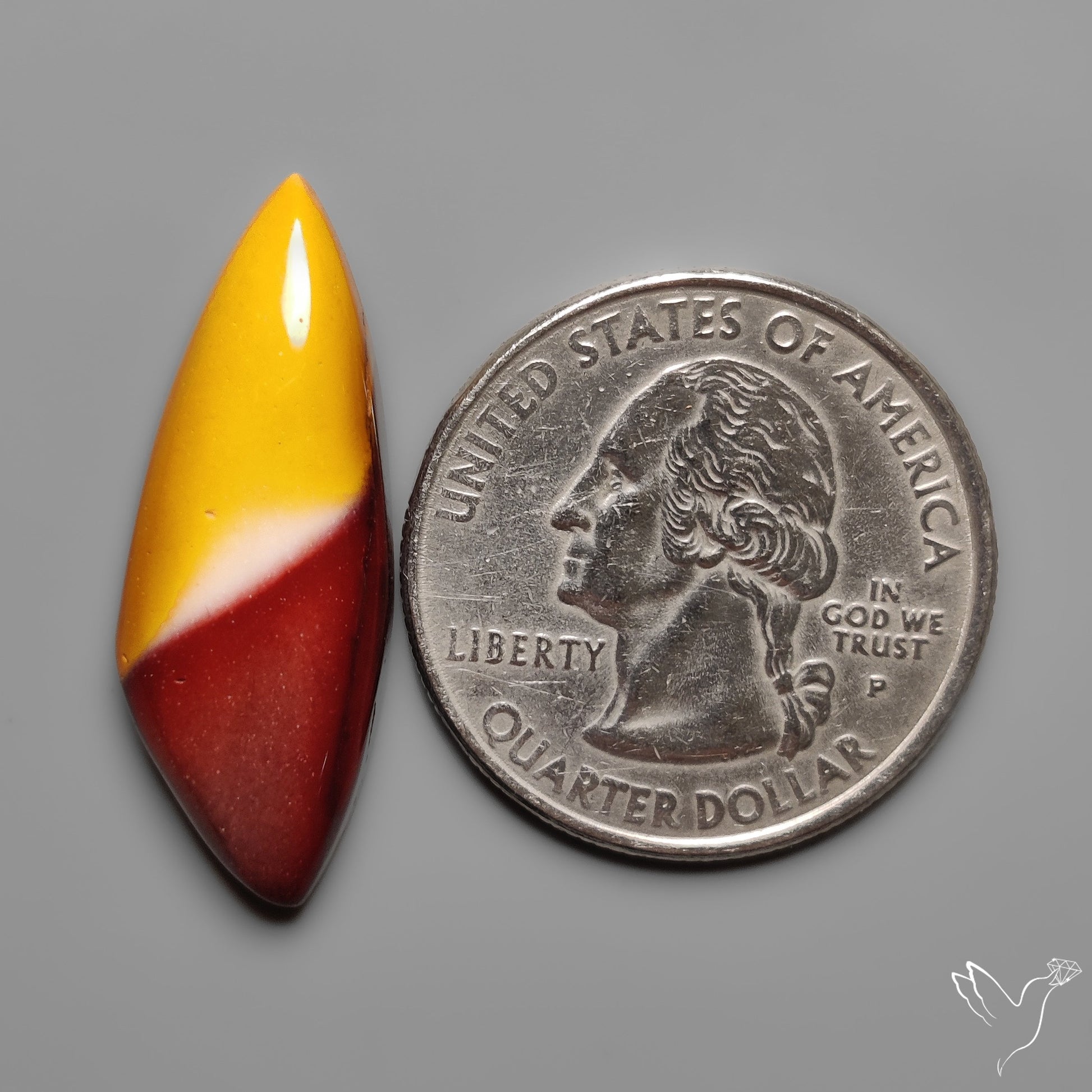 Mookaite Cabochon Selected Bicolor