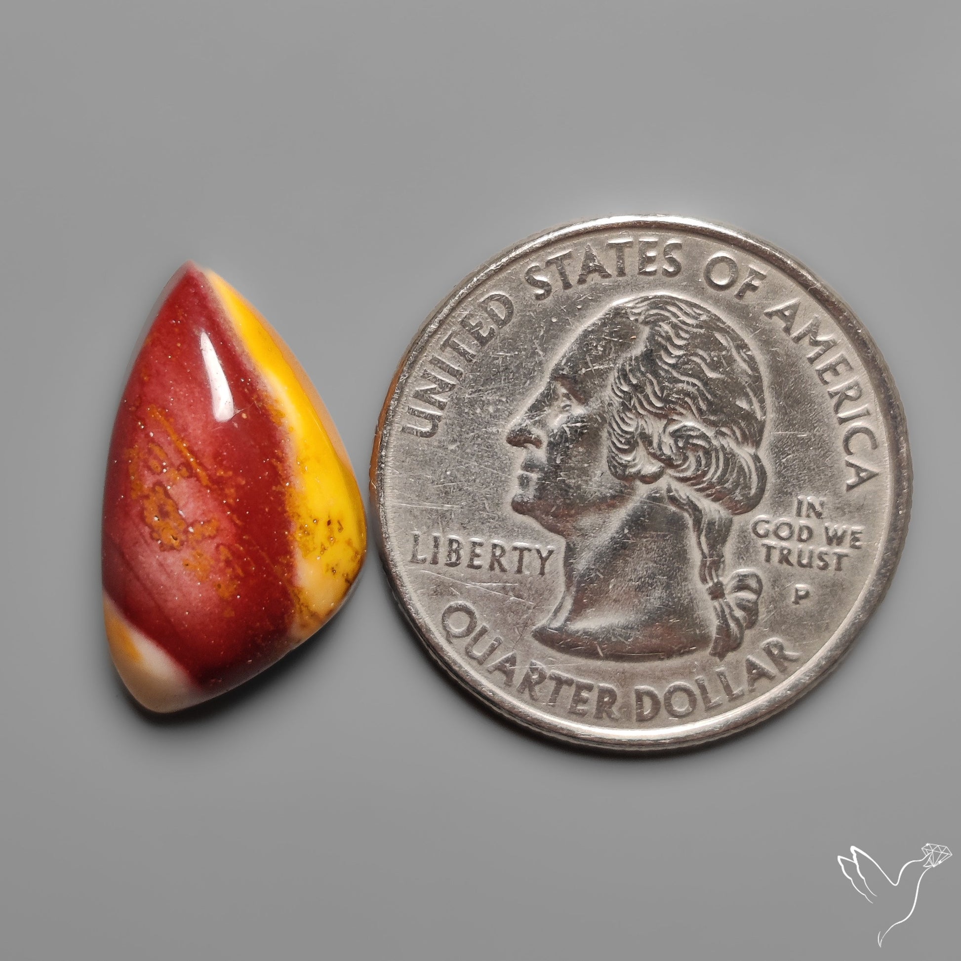 Mookaite Cabochon Selected Bicolor