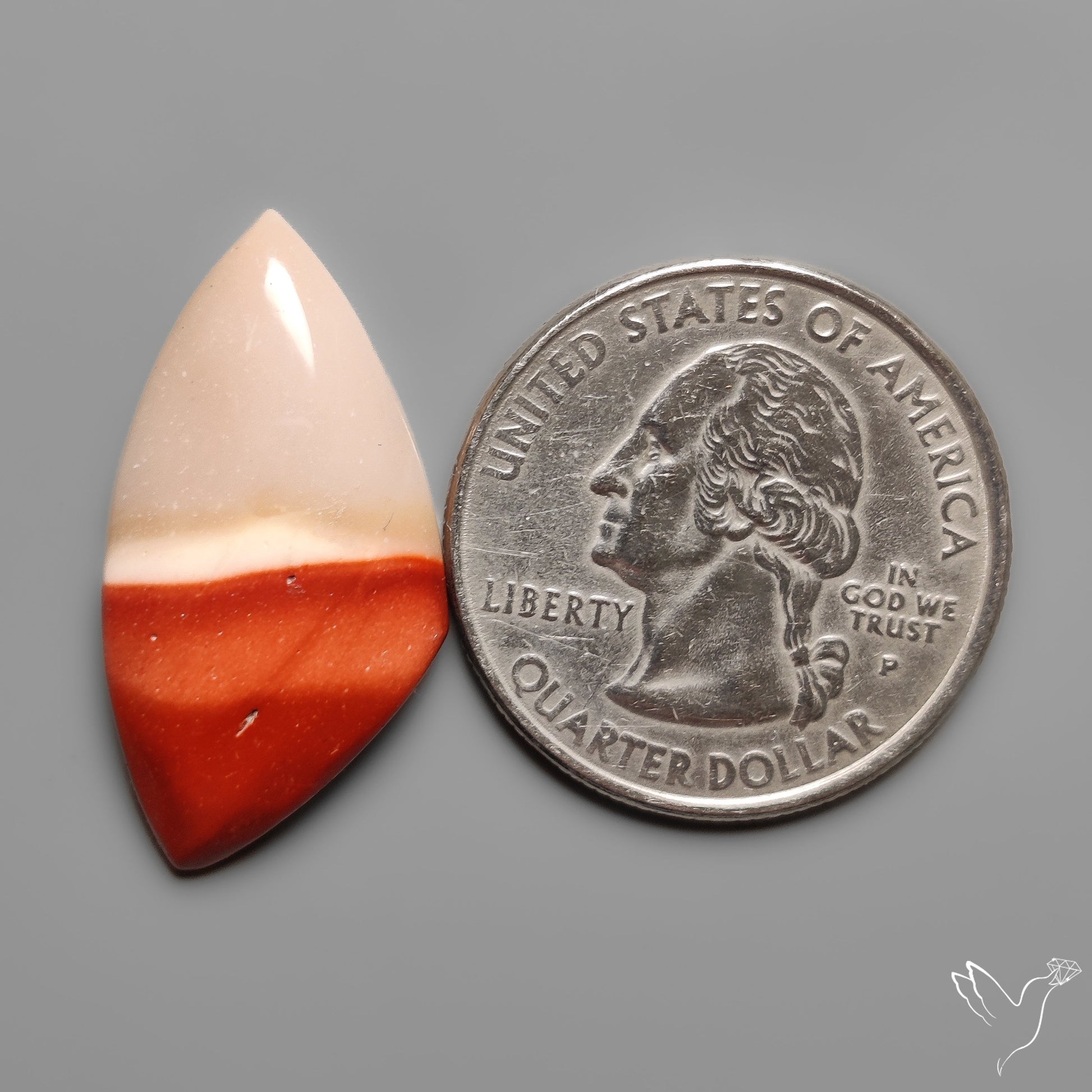 Mookaite Cabochon Selected Bicolor