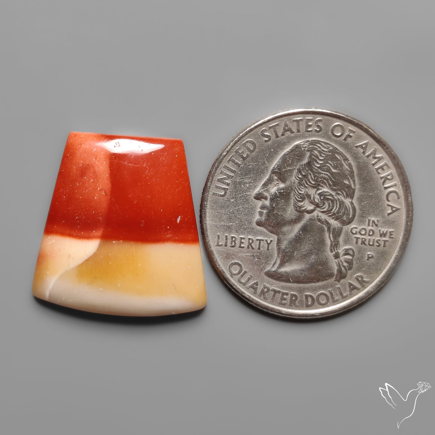 Mookaite Cabochon Selected Bicolor