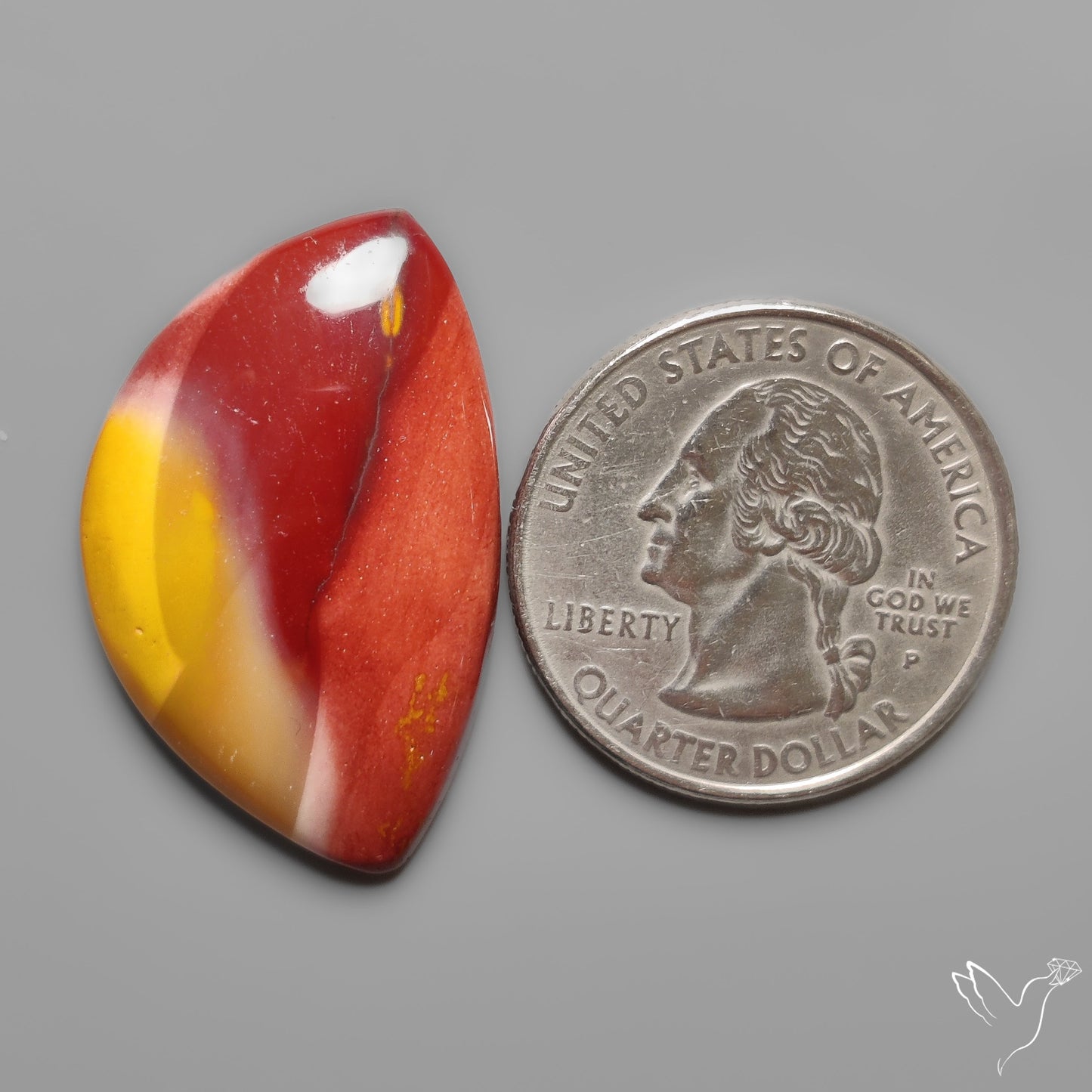 Mookaite Cabochon Selected Bicolor
