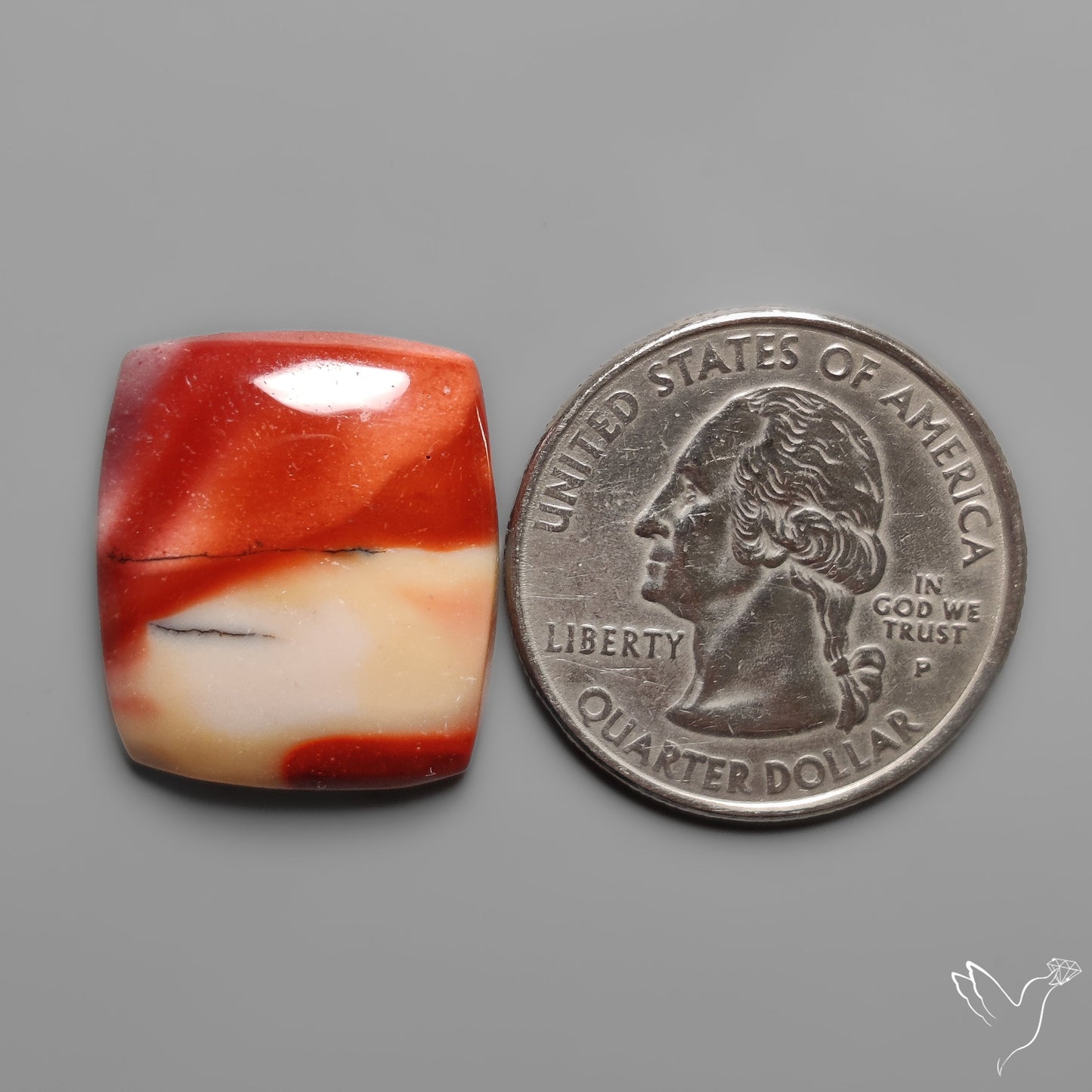 Mookaite Cabochon Selected Bicolor