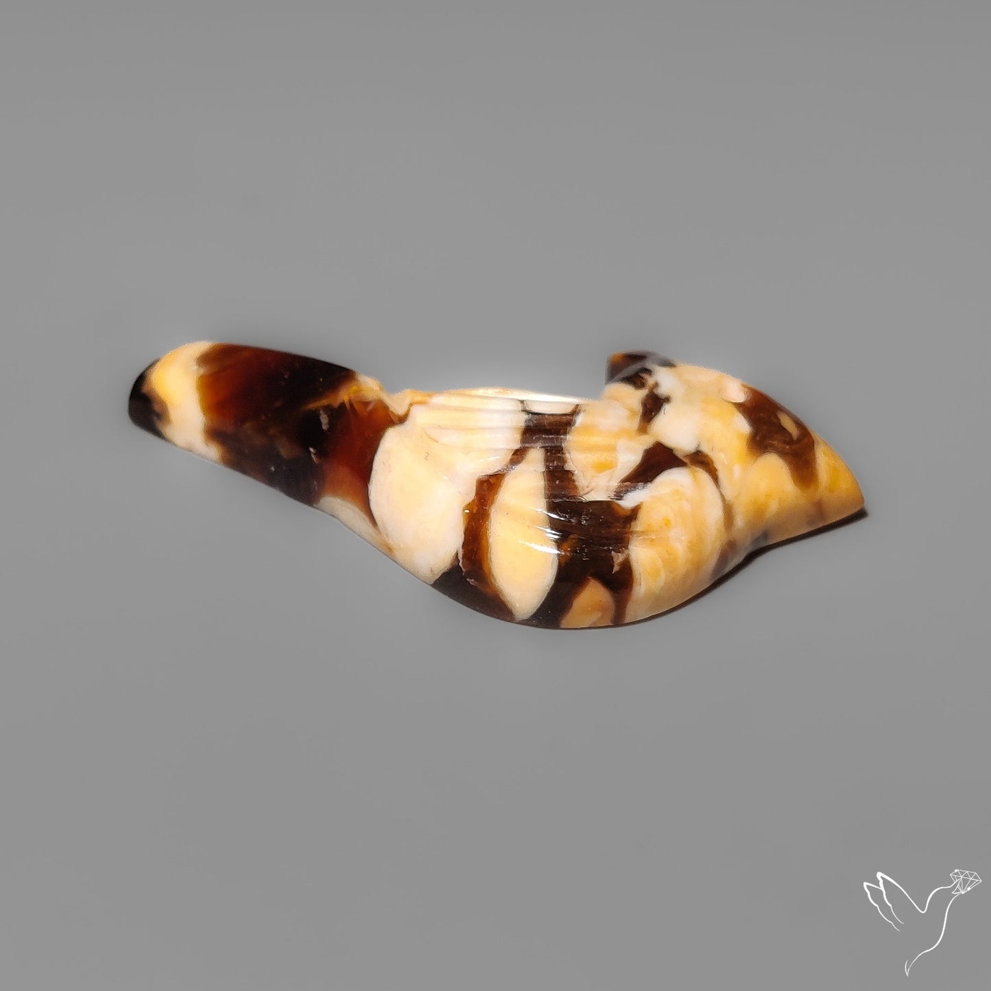 Peanut Wood Jasper Bird Carving