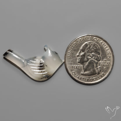 Scenic Agate Bird Carving